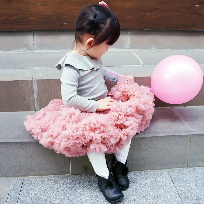 Юбка пачка для маленьких девочек пышная детская балетная юбка юбки Юбки