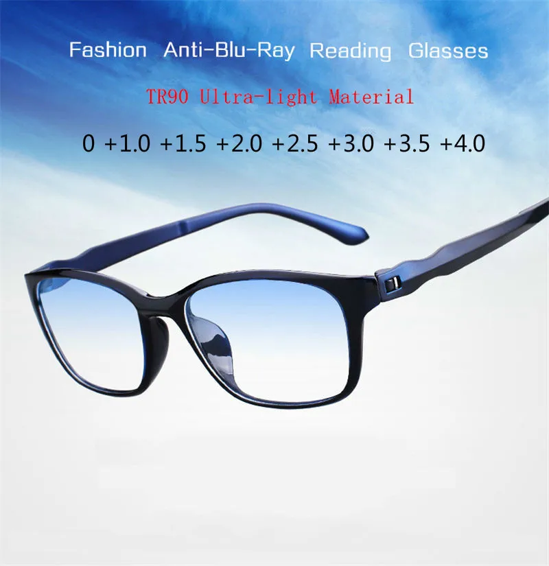

+ 1,5 + 2,0 + 2,5 + 3,0 + 3,5 + 4,0, очки для чтения, Для мужчин от вредного синего излучения пресбиопии противоусталостные компьютер Для женщин Для мужчин...