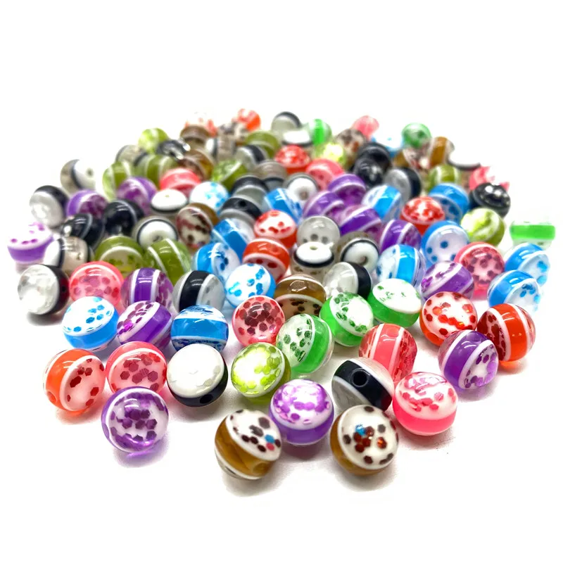 

Wholesale 50pcs 8mm Round Color Sequins Beads For Jewelry Making DIY Bracelet Necklace Accessories