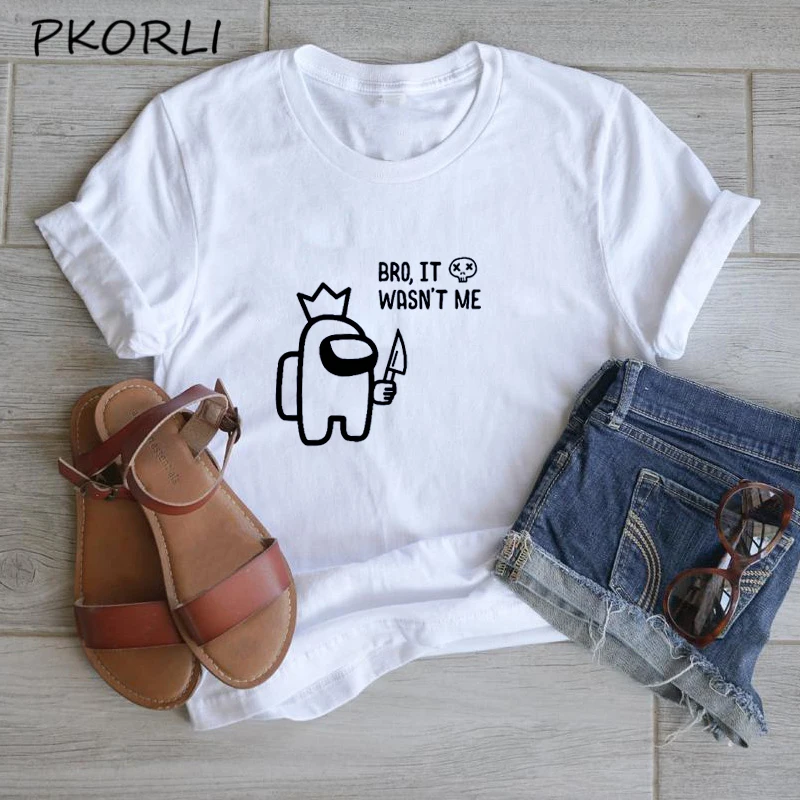 

Fashion Game Among Us Women's T-shirts Summer Women Men T Shirt Cotton Graphic O-neck T Shirts for Women Female Funny Clothes