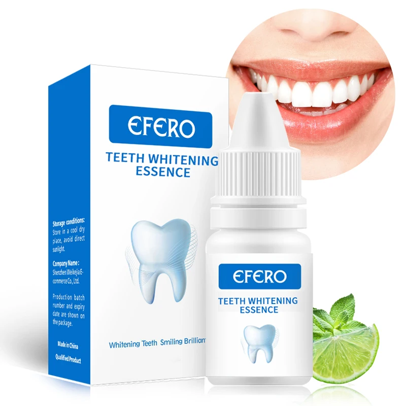 

EFERO Teeth Whitening Essence Oral Hygiene Remove Plaque Stains Tooth Whitener Gel Bleaching Dental Care Whitening Teeth Serum