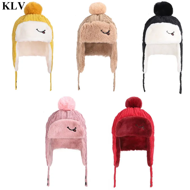 KLV 2019 New Winter Baby Child Hat Kids Boys&ampGirls Beanies Cute Russian Thicken Warm Caps Age for 0-3 Years Old Ushanka | Детская