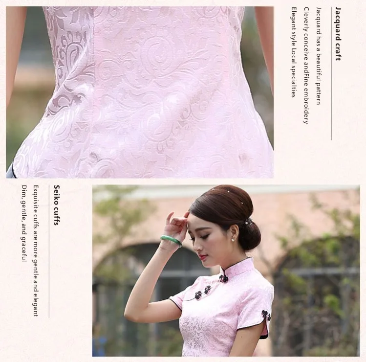 Sheng Coco Black China Blouse Women Traditional Chinese Shirt Clothing Chinese Jacquard Cotton Cheongsam Shirt Flower Buckle Top