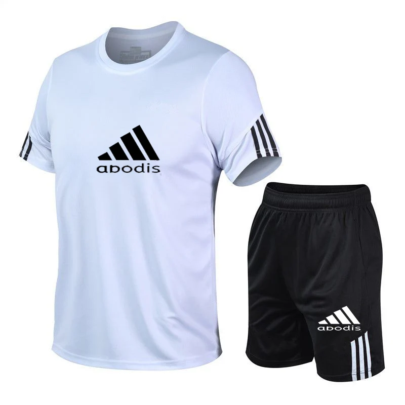 

2021 men's casual sets fashion 2-piece sportswear short-sleeved T-shirt shorts suit men's sets sportswear track suit summer hot