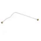 530 длина алюминиевый воздушный компрессор выхлопная труба Замена Серебряный тон