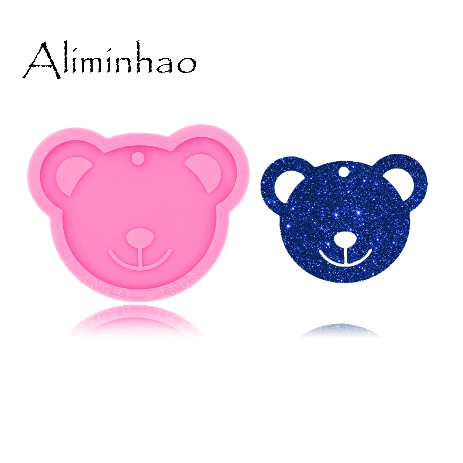 DY0392 формы в виде головы медведя форма для брелоков из силикона и эпоксидной смолы