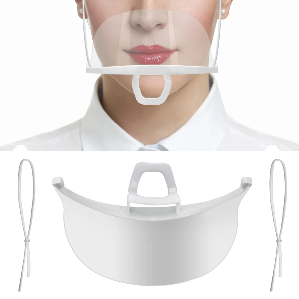 Пластик постоянного анти туман общественного питания Еда прозрачная маска Кухня