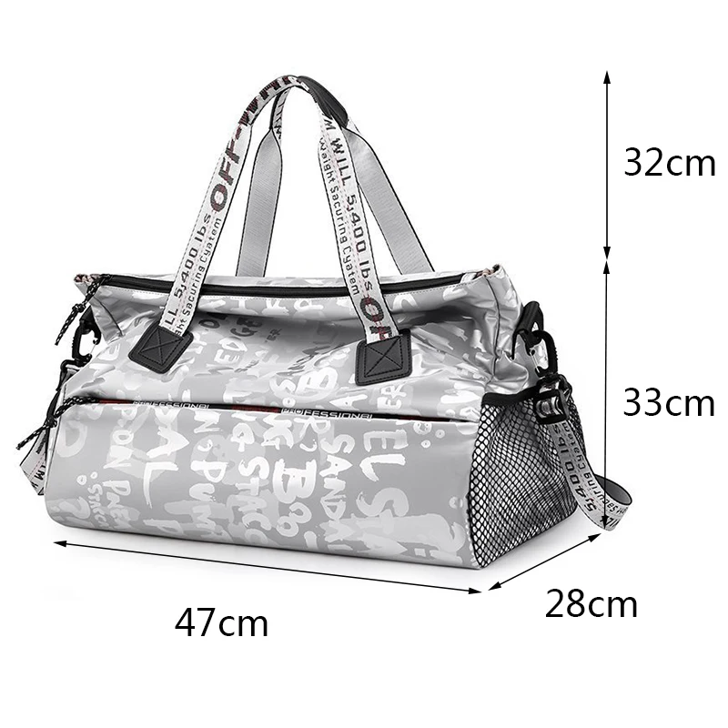 Jiessie&Angela Large Women Travel Bag Fitness Handbag Luggage Suitcase Bags Female Waterproof Sports Bag Women Shoulder Bag