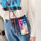 Для Realme 8i 8S 5G 8 Pro 7 Global 5S 5i 5 Pro Soft TPU Cell чехол для телефона Lanyard Neck Strap Rope