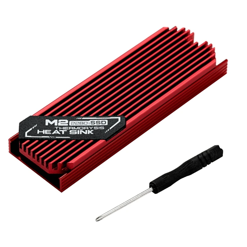 

Охлаждающая подставка для радиатора NVME PCI-E M.2 2280 SSD, радиатор для жесткого диска, охлаждающий теплоотвод из алюминия