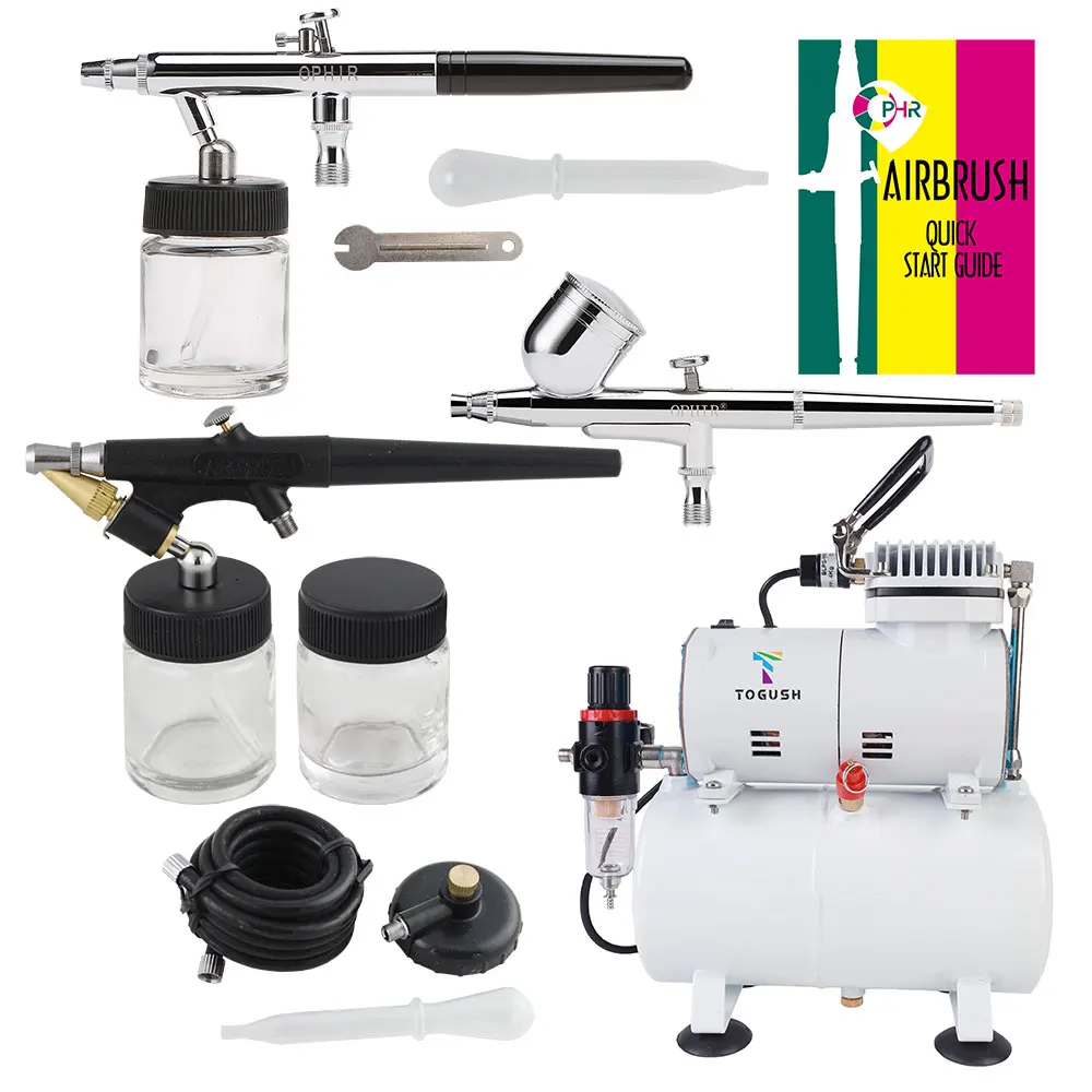 Пистолет-распылитель с воздушным баком и компрессором 0 3/0 35/0 8 мм AC134 + 004A 071 072 |