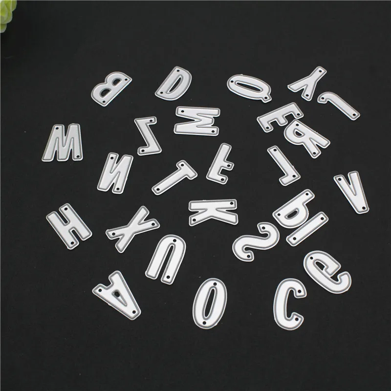 

Uppercase Letter Mould DIY Metal Cutting Knife Mould Paper Art Greeting Cards Scrapbook Album Crafts Decoration Embossing Moulds
