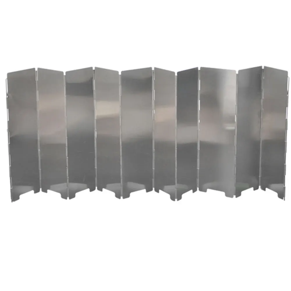 10 пластинчатая Складная печь лобовое стекло для приготовления пищи на открытом