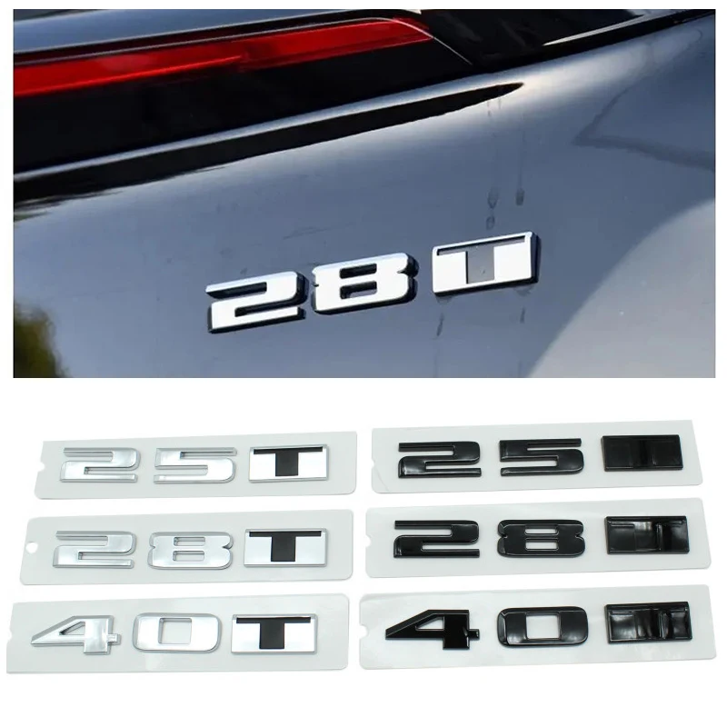 

Original 25T 28T 40T Car Stickers Rear Trunk Emblem Badge Sticker Decals For Cadillac XTS CTS EXT XT5 CT4 CT5 XT4 CT6 XT6 ATS