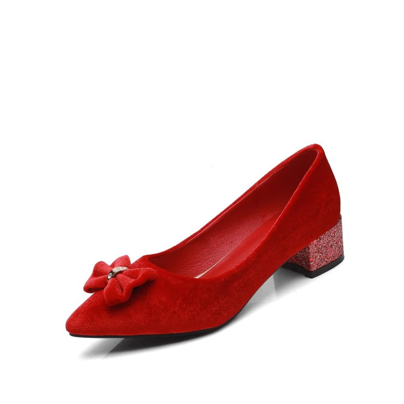 Женские туфли на высоком каблуке туфли-лодочки Модные тонкие с узлом-бабочкой и