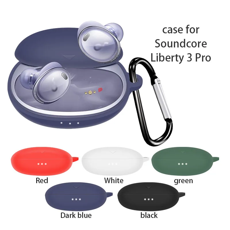 2021 чехол для Soundcore Liberty 3 Pro силиконовый полноразмерный защитный с Bluetooth-гарнитурой