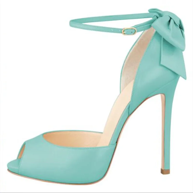 

SHOFOO shoes,Beautiful and fashionable lady's sandals, leather, bow decoration, about 11cm high-heeled sandals, women's sandals.