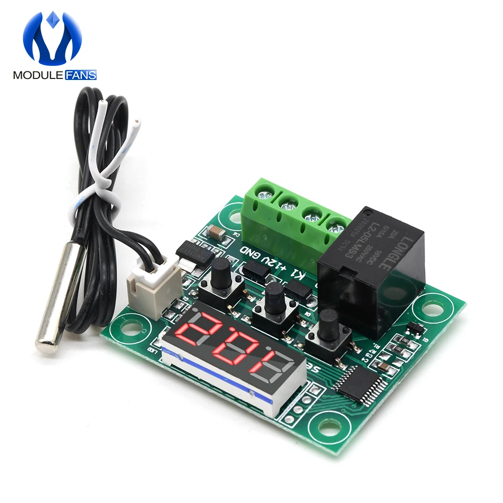 W1209 DC 5V светодиодный цифровой термостат Контроль температуры модуль термометра