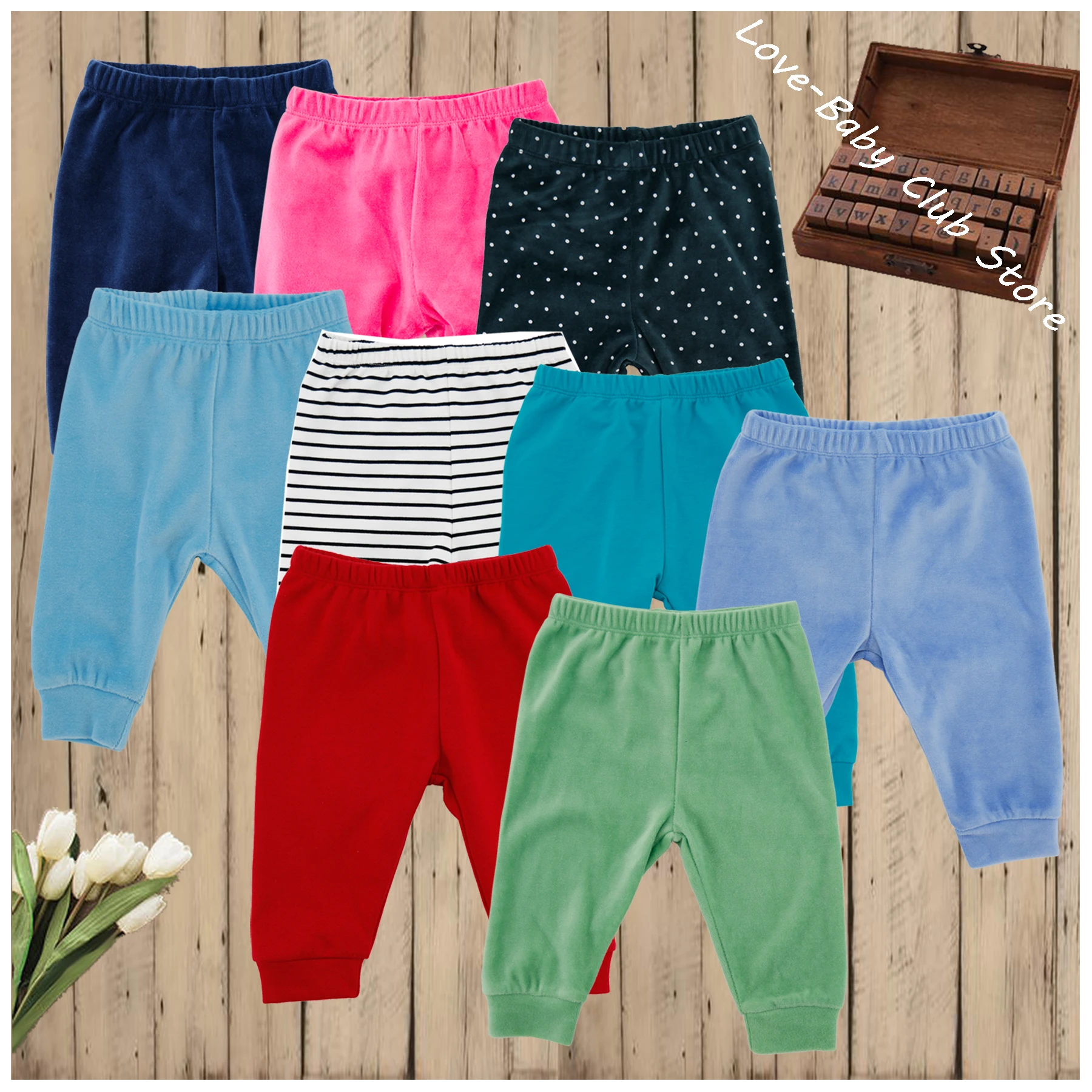 

Baby Pants Infant Girls Boys Long Pants Soft Many Colours Trousers Baby Colorful World Velour & Cotton Options Toddler New Born