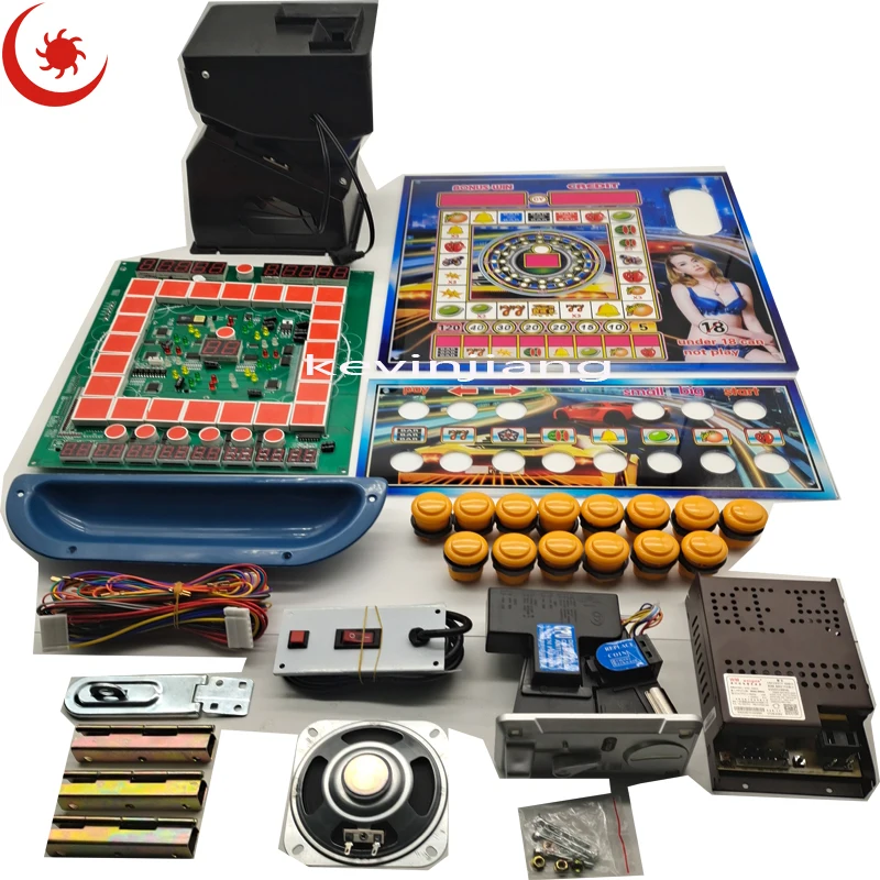 

DIY kits Mario slot game machine parts Mario game cabinet PCB board with power supply coin hopper push button coin acceptor
