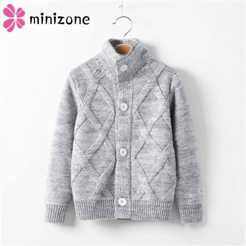 Свитера для мальчиков Детский свитер с высоким воротником одежда длинными