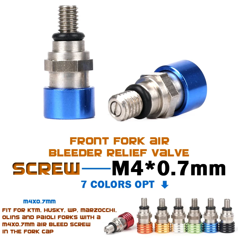 Рельсовый клапан Воздушной вилки m4x0 7 мм для EXC F250 SX350 SXF250 SXS 250 XC350 XCR XCW450 XCF XCRF MXC MX SMR