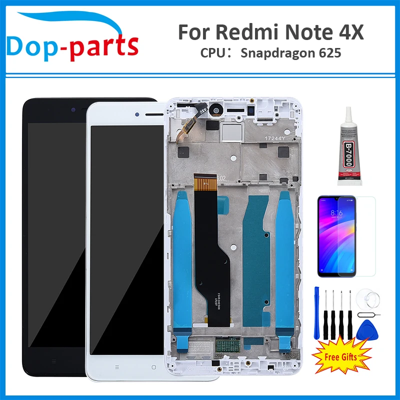 ips ЖК-дисплей для Xiaomi Redmi Note 4X/Redmi Note 4, глобальный ЖК-дисплей, сменный экран с рамкой, только для Snapdragon 625