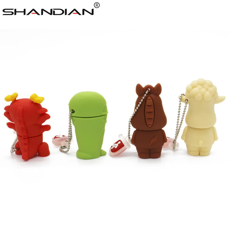 SHANDIAN saleNew Модный USB флеш накопитель мультяшная палка креативный 64 ГБ 32 ГБ/16 ГБ/8 ГБ/4