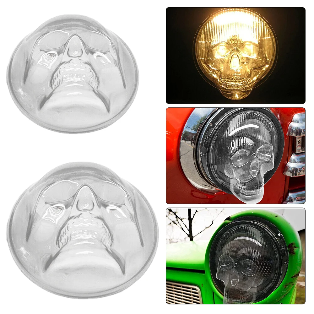 

Halloween Skull Headlight Cover Skull Head Car Lampshade Decoration Supplies High Beam Lampshade For Car Truck Styling Accessory