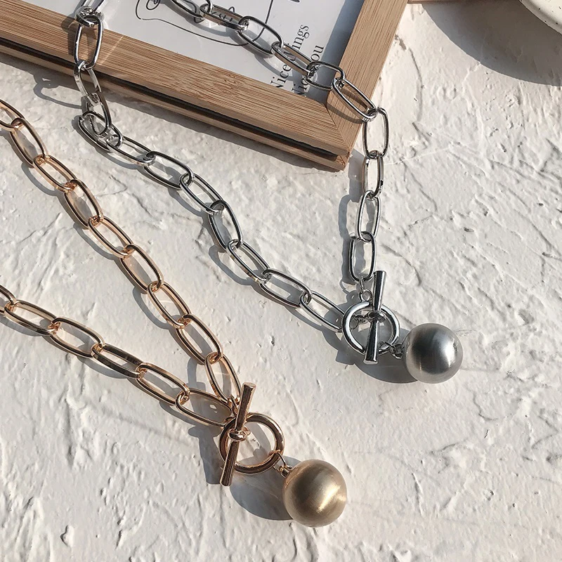 Женский браслет с подвеской в форме золотого шара массивная плоская