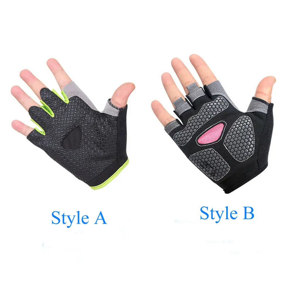 Летние модные велосипедные перчатки Нескользящие на полпальца для мужчин и
