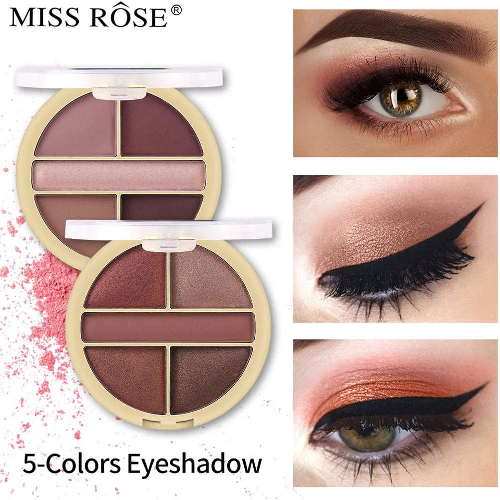 Высокое качество модные тени для век палитра 5 цветов мерцающие матовые