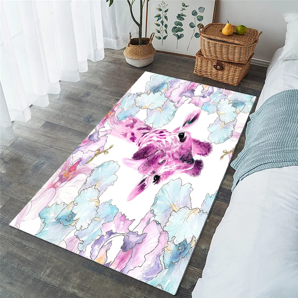 Постельные принадлежности игровой коврик с жирафом Современный художественный