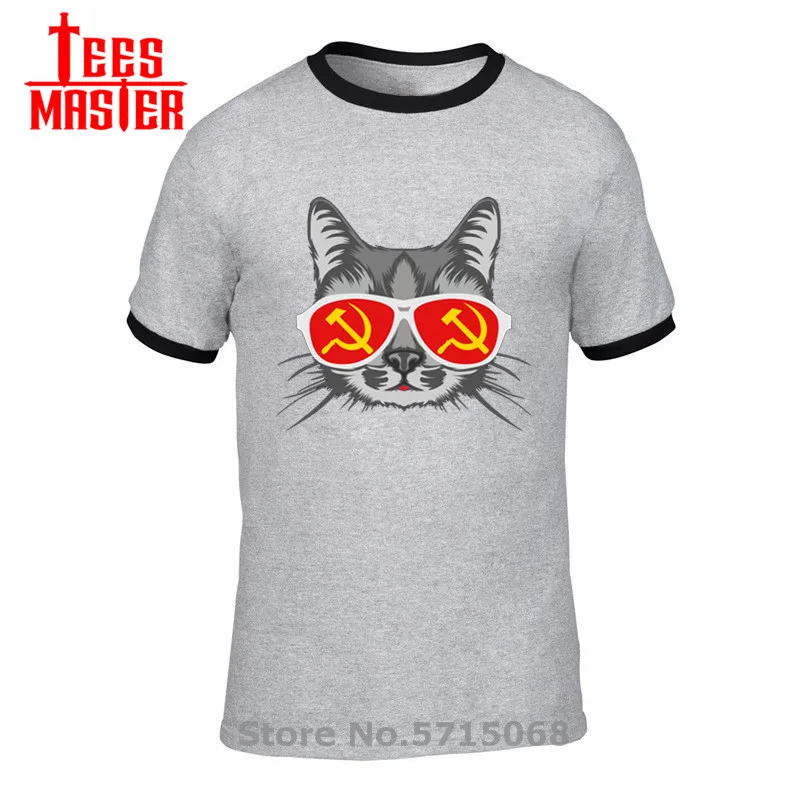 Винтаж РОССИИ СССР Гагарина футболка мужские Прикольные советский