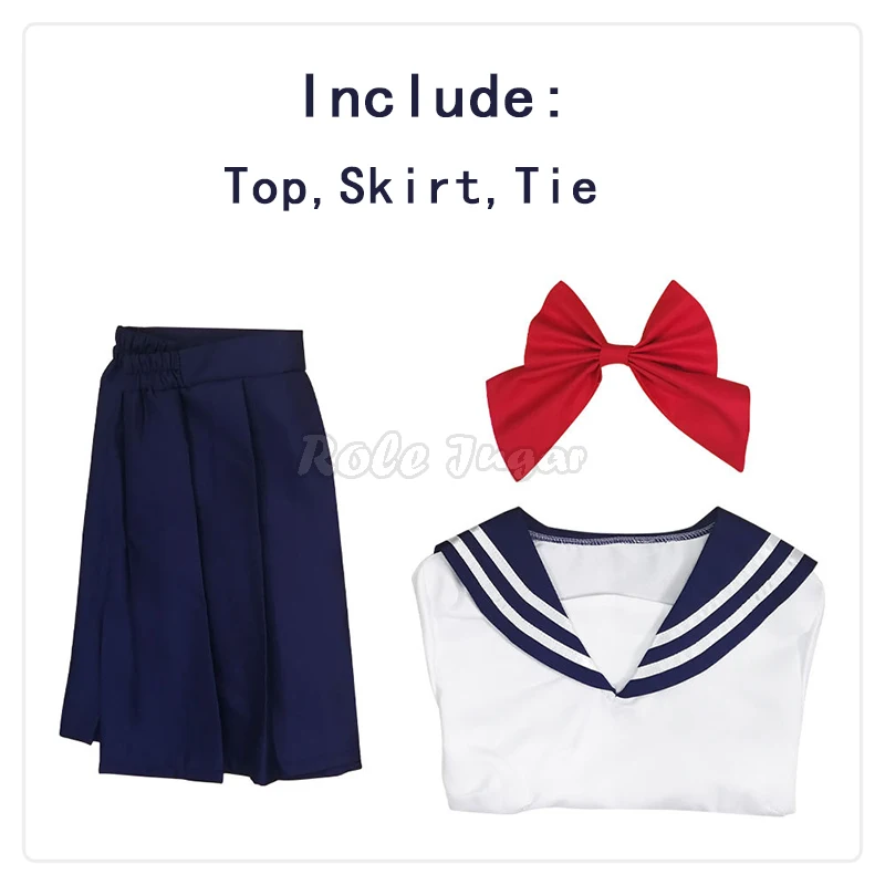 Костюм для косплея Toaru Kagaku T Косплей Uiharu Kazari Матросская униформа женщин и девочек