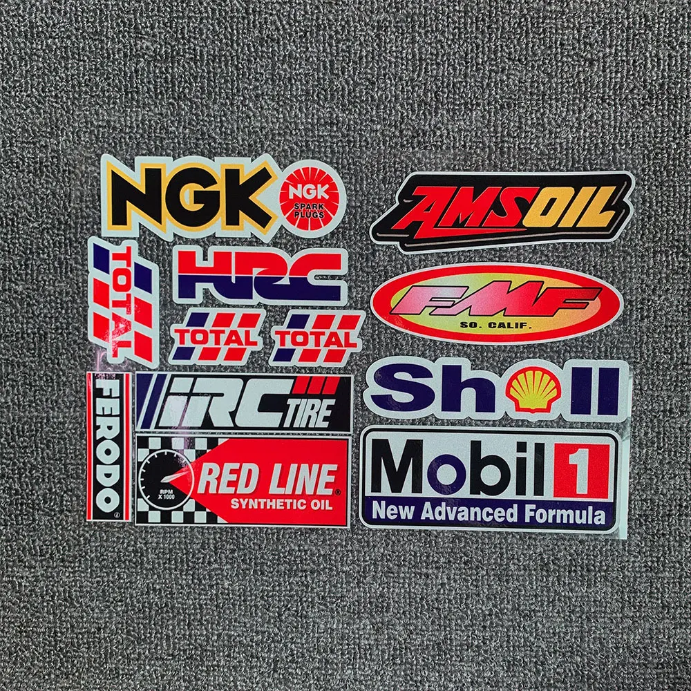 12 шт./компл. мотоциклетные наклейки светоотражающие автомобильные аксессуары