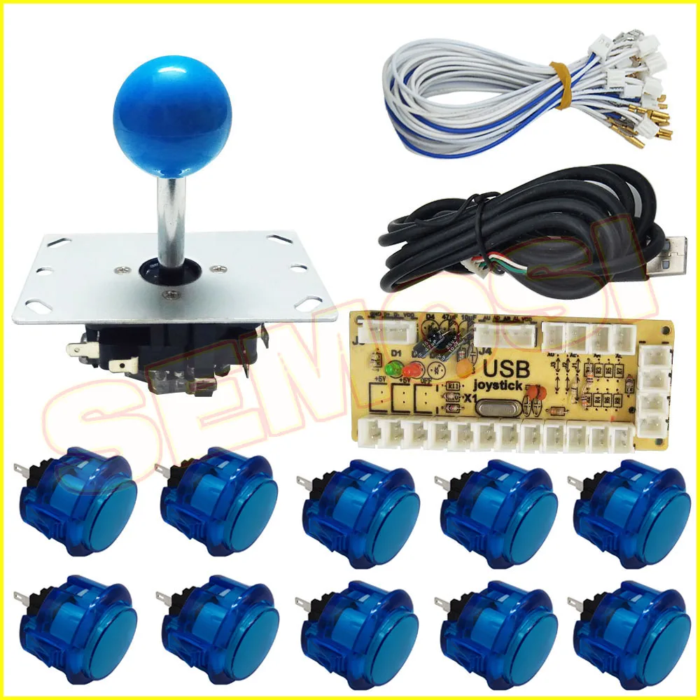 Комплект аркадных джойстиков с нулевой задержкой и кнопок USB кодировщик кнопка