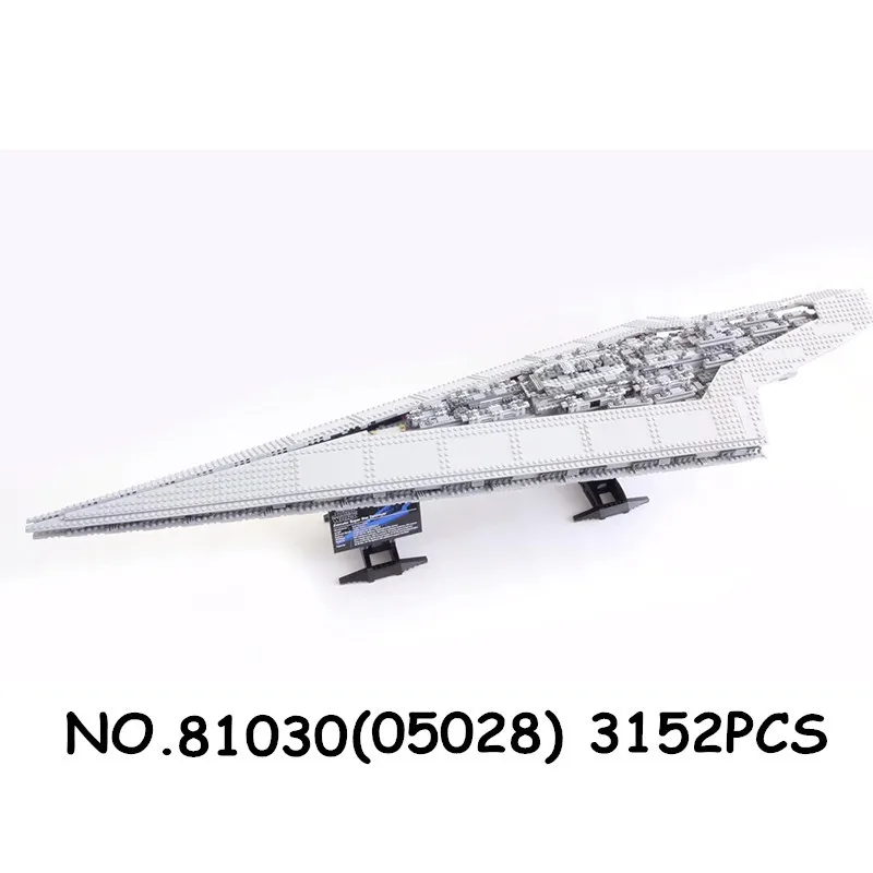 75212 05028 Force Waken UCS death имперский Звездный Разрушитель войны строительные блоки Execytor супер 10221 10030 рождественские Кирпичи Игрушка