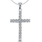 2021 новый тренд Стразы ожерелье с крестом для женщин подвеска в виде водной волны аксессуары для ювелирных изделий рождественские подарки