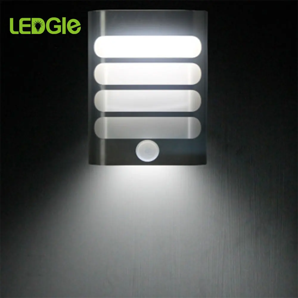 

LEDGLE LED Wall Lamp Led Motion Sensor Night Light Wireless Wall Night Lamp Auto On/Off for Kid Hallway Pathway Staircase 18650