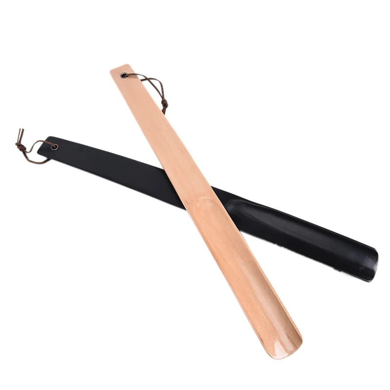 Professional Wooden Shoe Horn Flexible Handle Shoehorn Useful Lifter Spoon Home Tools | Обувь