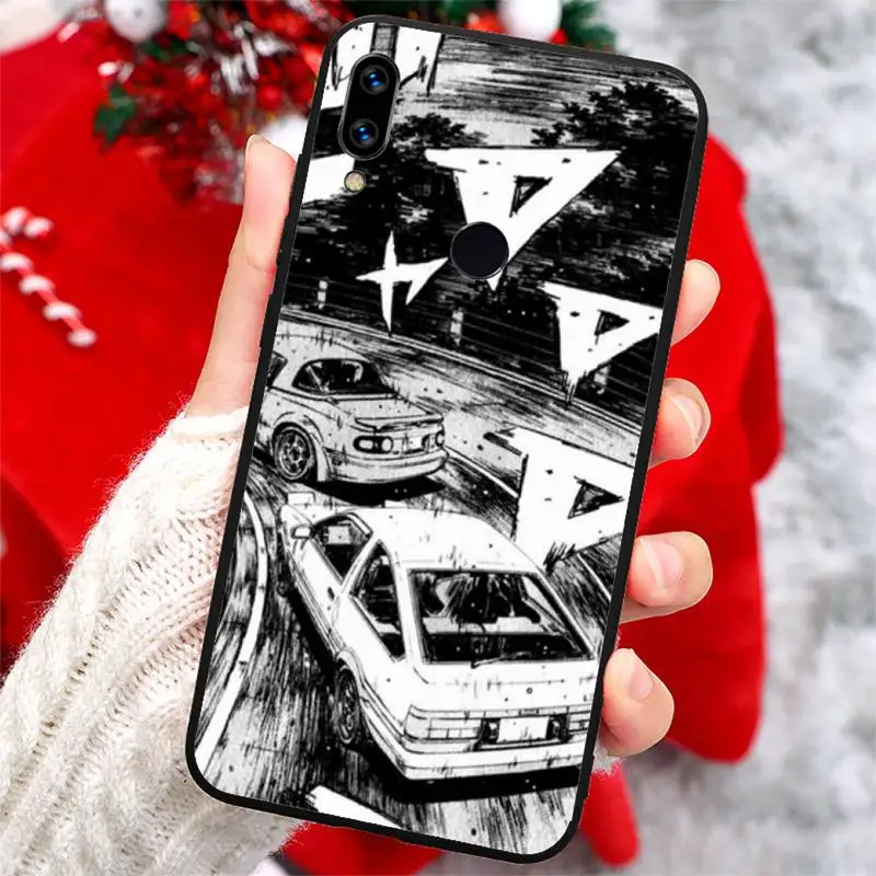 

Cartoon initial d JDM Drift Phone Case For xiaomi Redmi 5 5A plus 7A 8 note 2 3 4 5 5A 6 7 GO K20 A2