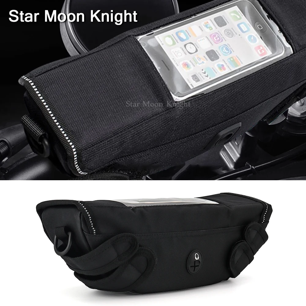 

For Harley Bronx 975 1250 Street 500 Low Rider S Motorcycle Accessories Waterproof Bag Storage Handlebar bag Travel Tool bag
