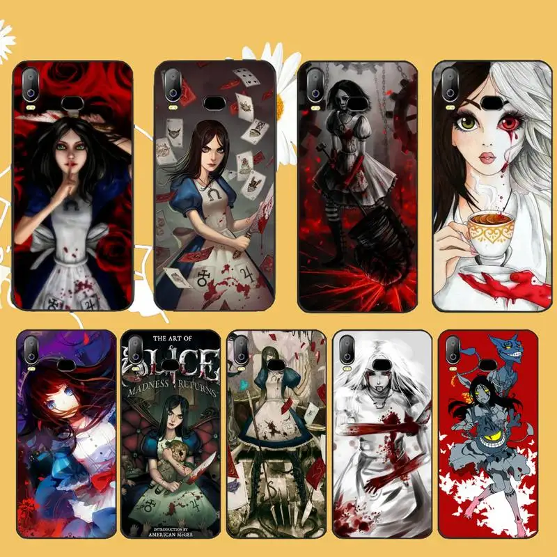 Чехол для телефона PENGHUWAN alice madness Return anime сделай сам с рисунком и блестками Samsung A10 A20