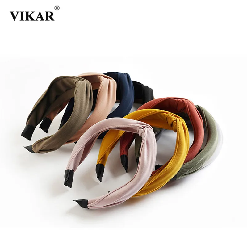 Ободок VIKAR двухслойный Женский ободок с узелком аксессуар для волос| |