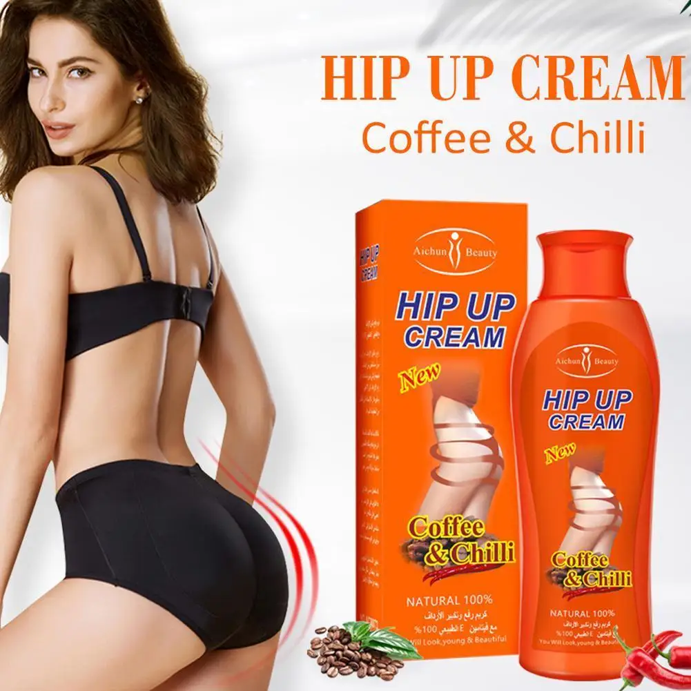 Крем для увеличения ягодиц имбирный кофе Chilli Hip Ass большой крем 200 г