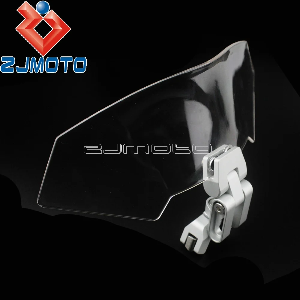 

Motorcycle Adjustable Windshield Air Deflector X-Creen For Suzuki Honda Yamaha Kawasaki BMW Clip-On Windscreen Extension Spoiler