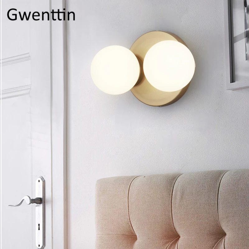 Современные золотые настенные светильники светодиодный зеркальный светильник