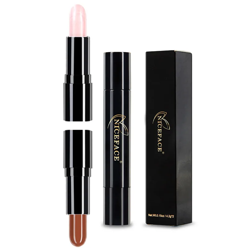 Двухсторонний контурный макияж 2 в 1 3D Гладкий кремовый консилер Палетка