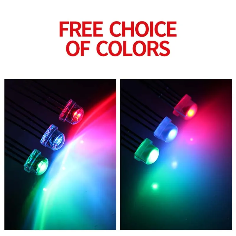 1000 шт. 5 мм соломенная шляпа четырехногая полноцветная RGB подсветка лампа бисер DIP LED от AliExpress RU&CIS NEW